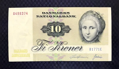 1972 DENMARK - 10 KRONER - XF+ - L5 - Image 1 of 2