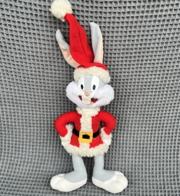 Peluche de colección Bugs Bunny Looney Tunes 11” Santa Navidad peluche Nanco Foto 1 de 4