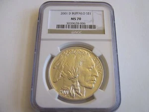 2001-D , American Buffalo , NGC , MS 70 - Picture 1 of 4