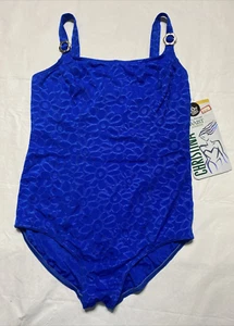 Traje de baño Christine figura completa de una pieza para mujer talla 20W40 minimizador de cintura nuevo con etiquetas - Imagen 1 de 5