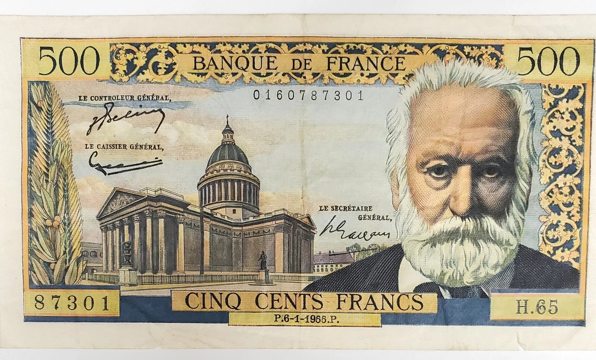 フランス 5 フラン紙幣 1960年　ヴィクトル ユーゴー　レア　ビンテージ 法国纸币| eBay