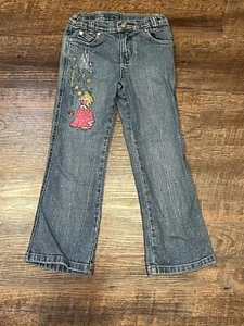 Disney Store Aurora Sleeping Beauty Jeans Girl’s Size 6 Disney Princess Unique - Picture 1 of 11