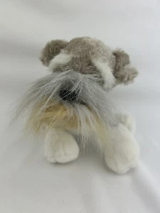 Ganz SCHNAUZER Webkinz cane 9"" peluche grigio imbottito animale realistico NO CODICE B7 - Foto 1 di 5