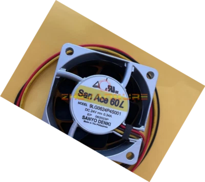 Sanyo DENKI 9LG0624P4S001 24V 0.34A 6025 60MM aluminum frame cooling fan - Image 1 of 4