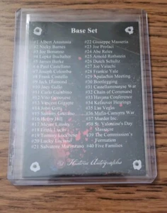 THE MOB 2016 Trading CARD Short PRINT SP CHECKLIST Historic AUTOGRAPHS  - Picture 1 of 2