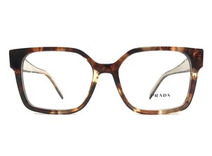 Prada Eyeglasses Frames VPRB03 07R-1O1 Havana Tortoise Square Beige 54-17-140 - Picture 1 of 12