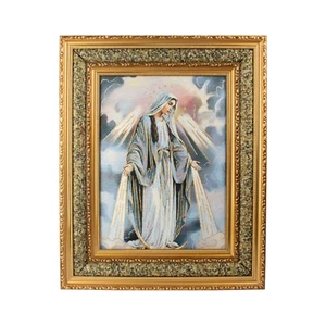 Virgen Milagrosa Cushioned Surface 22”x 29” Frame 5674D - Picture 1 of 2