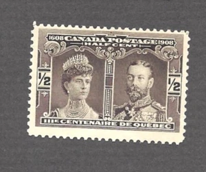 Canada Stamp #96, 1908 Quebec Tercentenary, Half Cent, MLH, F/VF, CV +/- $10.00 - Picture 1 of 2
