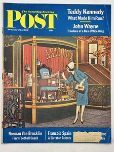 Saturday Evening Post October 27, 1962 John Wayne Teddy Kennedy Norman Van Br... - Imagen 1 de 2