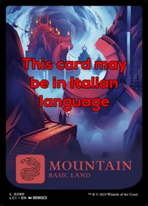 MTG MOUNTAIN 290 EXC - MONTAGNA - LCI X IT - MAGIC - Picture 1 of 1