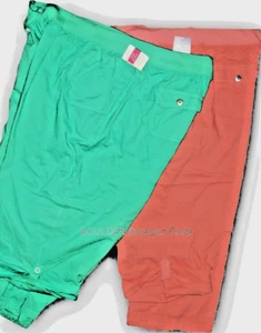 3X FRESH PRODUCE Sunrise orange Getaway Clamdigger NWT $69 Cotton rollup - Picture 1 of 2