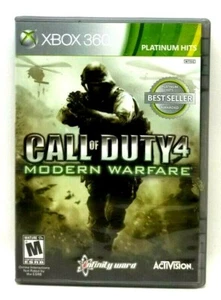 Call of Duty 4: Modern Warfare (Platinum Hits) Xbox 360 Complete w/ Manual (M1) - Picture 1 of 2