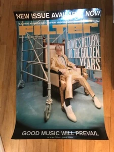 Cartel promocional filtro David Bowie 24x36 - Imagen 1 de 1