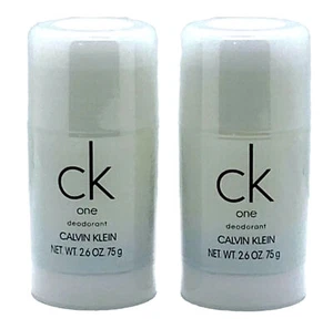 Lot of 2 Pc - CK One by CK Calvin Klein 2.6 oz Deodorant Stick For Men NEW - Picture 1 of 7