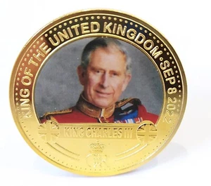 König Karl III. Goldmünze Krönung Die Krone - Bild 1 von 6