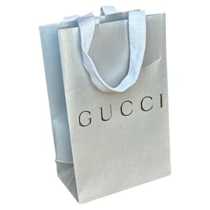 Gucci Small Silver Paper Shopping Bag 6x4" - Picture 1 of 16