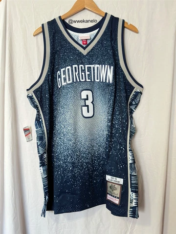 Mitchell & Ness Men's Allen Iverson 95-96 Georgetown Hoyas Gradient Jersey 2XL Cover