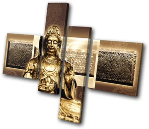 Abstract Modern Buddhist MULTI CANVAS WALL ART Picture Print VA - Picture 1 of 1