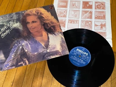 DALIDA / Dédié A Toi / Monday Tuesd / RARE GREEK PRESSED LP  + rare promo sheet - Image 1 of 4