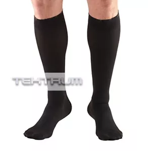 Tektrum (1 Paio) Calze a Compressione Solide Al Ginocchio 23-32mmHg - Punta Chiusa, Nero - Foto 1 di 4