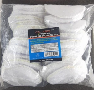 25 PACK LOT 3" DIAM WOOLEN WHEEL MOP Cleaning/ Polishing/ Buffing COMPONENT SET - Picture 1 of 4