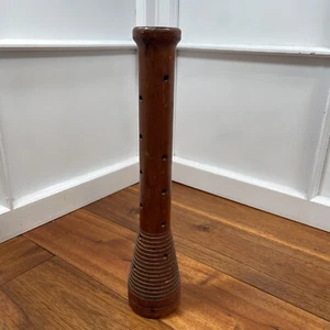 Antique Wooden Rustic Bobbin Beehive Spindle Industrial Primative Brown - Picture 1 of 10