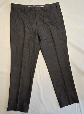 Pantalones 38x31 Negro/Gris COLECCIÓN M&S LUXURY TAILD FIT Foto 1 de 4