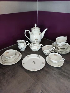 Gareis, Kühnel & Co in Waldsassen ,altes Kaffee / Teeservice elfenbein gold - Bild 1 von 7