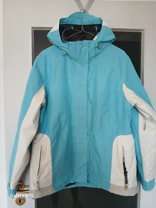 Polardreams: Damen Skijacke, Gr. 42, türkis-weiss - Bild 1 von 12