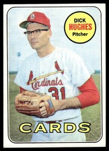 1969 Topps DICK HUGHES CARDINALS #39 no creases