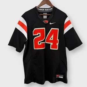 Nike Team Oregon State Beavers #24 NCAA Black Football Jersey | Large - Picture 1 of 4