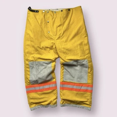 Vintage Men’s Firefighter Turnout Bunker 3M Pants Sz 40x26 Fire Yellow Foto 1 de 4