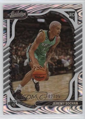 2022-23 Panini Chronicles Absolute Swirl /25 Jeremy Sochan #107 Rookie RC - Image 1 of 2