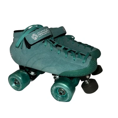 Nuevo sin etiquetas Patines Bont Tracer Prostar 5 EU 37 gamuza verde azulado suave ruedas brillantes Foto 1 de 4