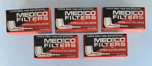 5 Boxes of 10 Medico Tobacco Pipe Cigar Holder Filters Made In USA $1 Shipping! - Picture 1 of 6
