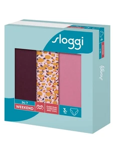 S (10) Sloggi Tai Calzoncillos Bragas 24/7 Fin de Semana 3 PACK 95% Algodón Multipack - Imagen 1 de 7
