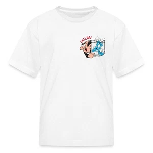 The Smurfs Gargamel Catch Game - Animated Fun Design Kid's T-Shirt - Picture 1 of 10
