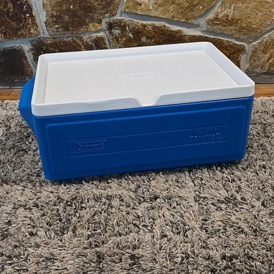 Coleman Party Stacker 24 Can Cooler Stackable Ice Chest Model 6225 Dark Blue - Image 1 of 4