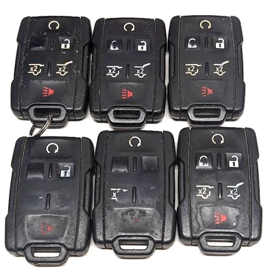LOT OF 6 OEM STANDARD CHEVROLET KEY FOB REMOTES  M3N-32337100   6 BUTTONS - Image 1 of 4