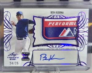 Parche automático Leaf Trinity Ben Kudrna 2021 novato/25 Kansas City Royals  - Imagen 1 de 2
