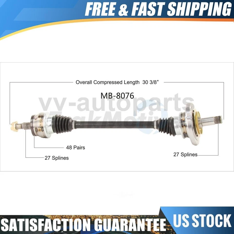 Eje trasero izquierdo TrakMotive CV 1 PIEZA para Mercedes-Benz E320 2003-2005 Foto 1 de 1