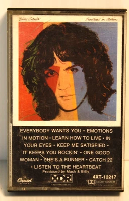 Billy Squier - Emotions In Motion (Cassette, 1982) - Image 1 of 4