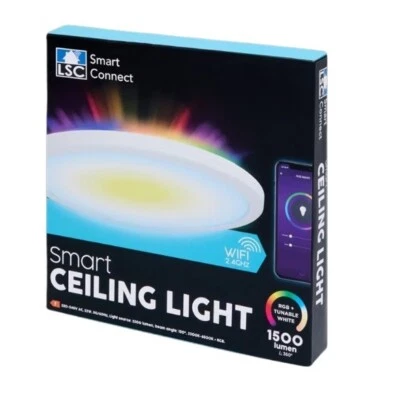 LSC Smart Connect Deckenleuchte Funk. mit Alexa Siri Hey Google Tuya 1800 Lm 19W - Bild 1 von 4