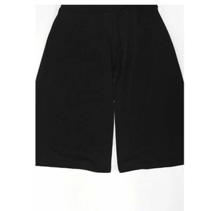 BCX Girl Kid Pants L Black Stretch Wide Leg Cropped Pull Up - Picture 1 of 2