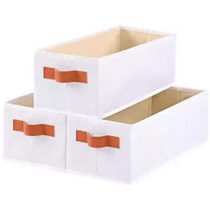 Wardrobe Storage Boxes Fabric Foldable Bins Cube Baskets With Handles Collapsibl - Picture 1 of 7
