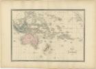 Carte Antique de l'Océanie par Malte-Brun (1880)