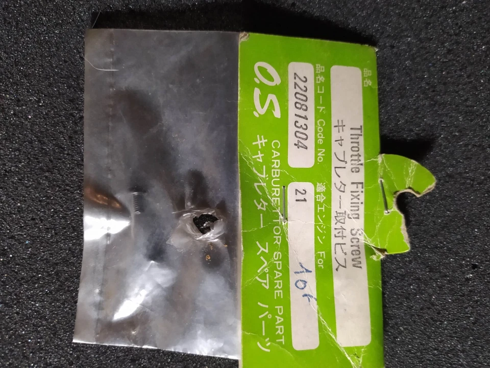 OS Max 22081304 Throttle Fixing Screw 15R/C 20R/C 25R/C Nitro Engine (2 pcs) Vtg - Photo 1/1