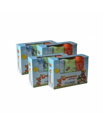 FONTANA CALZE E INTIMO 6 pezzi slip bambino in cotone 100% con filato e colori anallergici 214