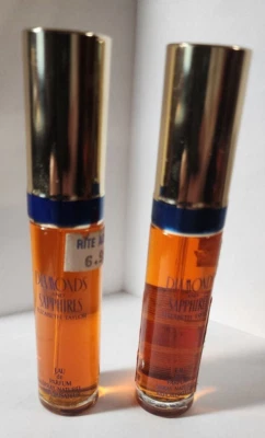 DE COLECCIÓN AÑOS 90 (LOTE de 2) Diamantes y Zafiros Elizabeth Taylor 0.5 oz/15 ml Spray Foto 1 de 2