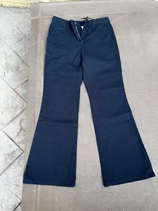 NWT LANDS END GIRLS School Uniform Pants Navy blue 10 - Picture 1 of 4